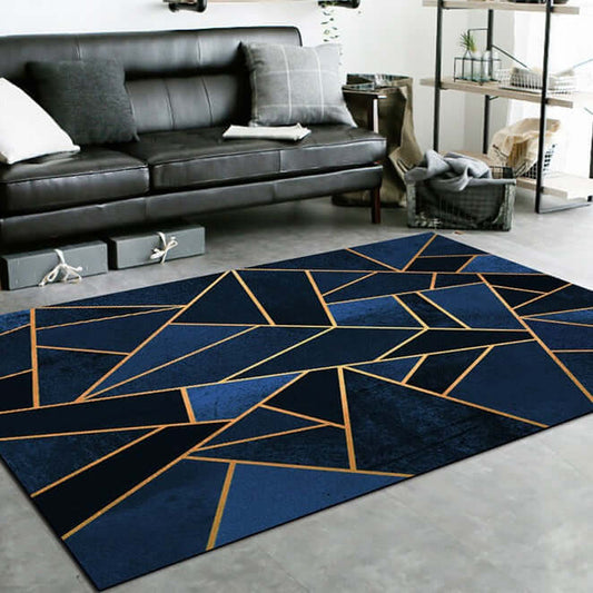 Crystal Velvet Geometric Carpet
