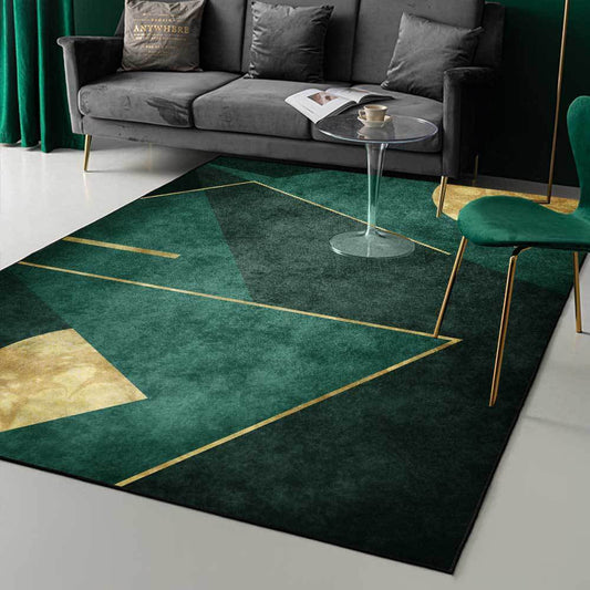 Golden Green Dark Carpet