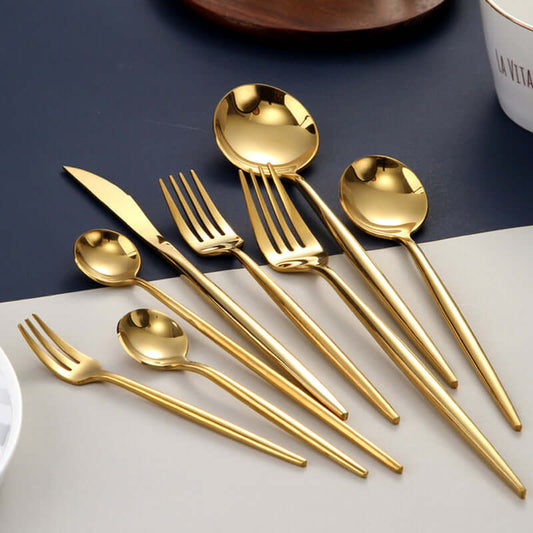Jam Set Gold Cutlery Set